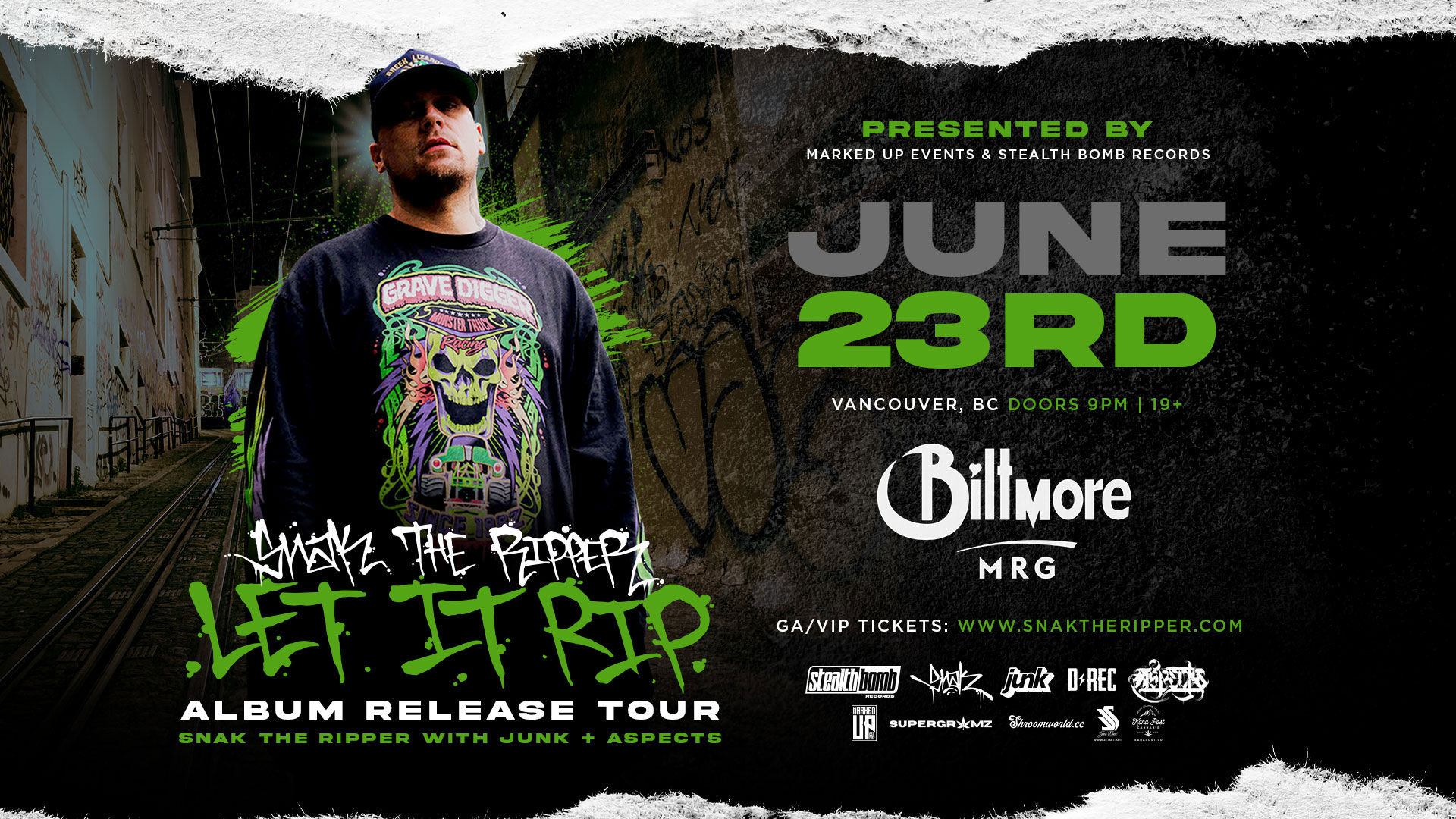 Snak The Ripper Live @ The Biltmore Cabaret (VANCOUVER, BC) – 6/23/2022